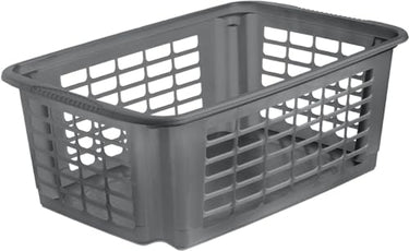 Rotho Reverso Dreh- und Stapelkorb 18l, Kunststoff (PP) BPA-frei, anthrazit, 18l (48.0 x 31.5 x 18.0 cm) im Sale